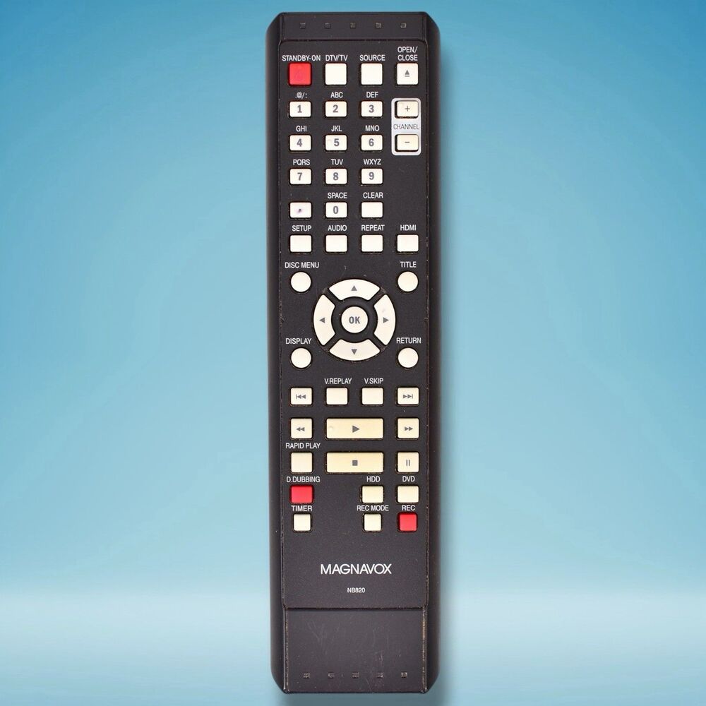 magnavox nb820 original remote cleaned tested & working